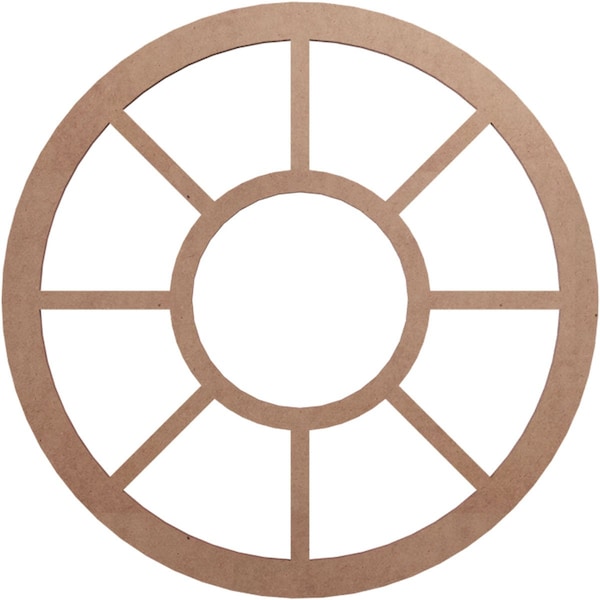 Ekena Millwork Grace Wood Fretwork Pierced Ceiling Medallion, Wood (Paint Grade), 16"OD x 5 3/4"ID x 3/8"T CMWP16X0375GRMF - main